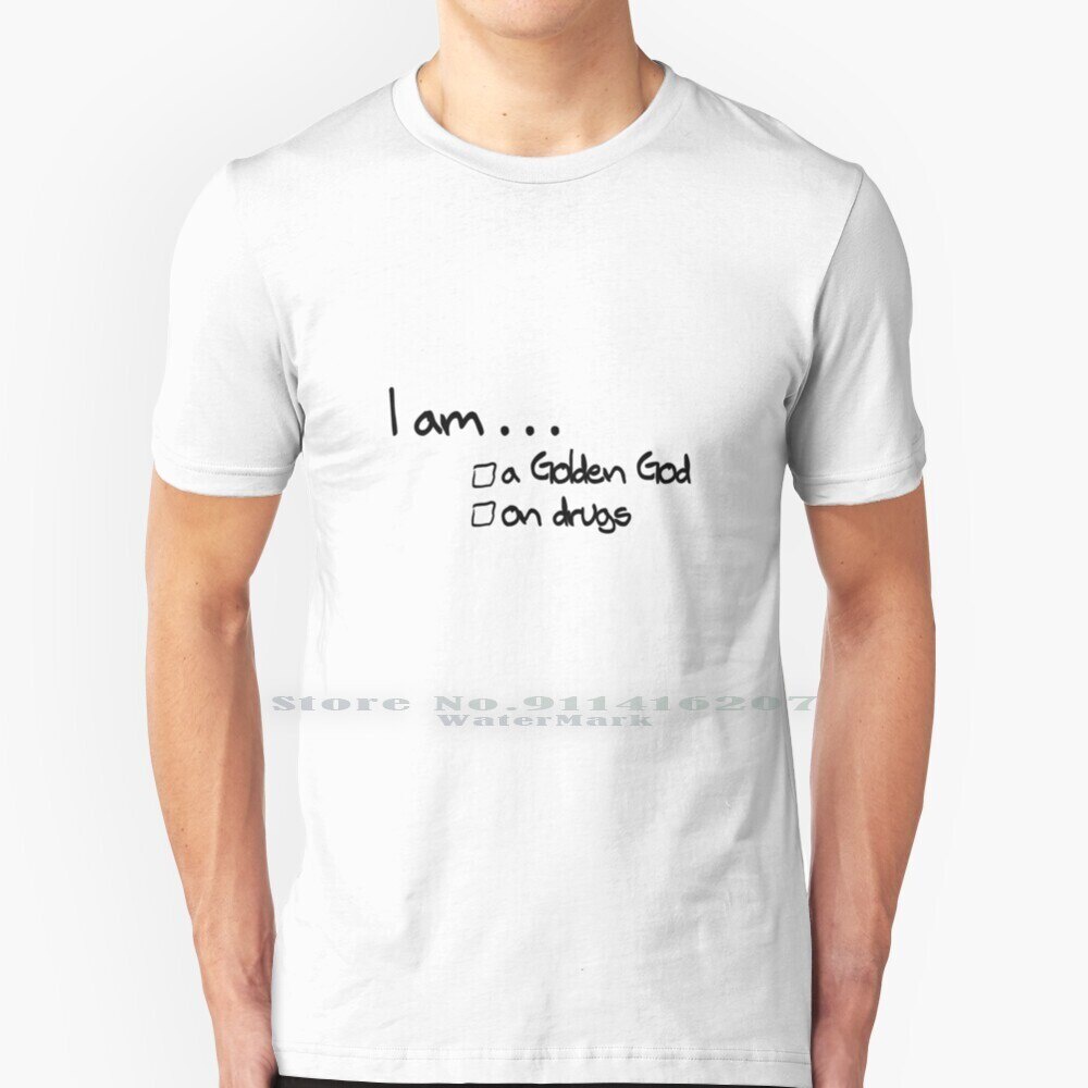 Golden God T เสื้อผ้าฝ้ายแท้ 100% เกือบที่มีชื่อเสียง Golden God Russell Hammond ภาพยนตร์ 70s