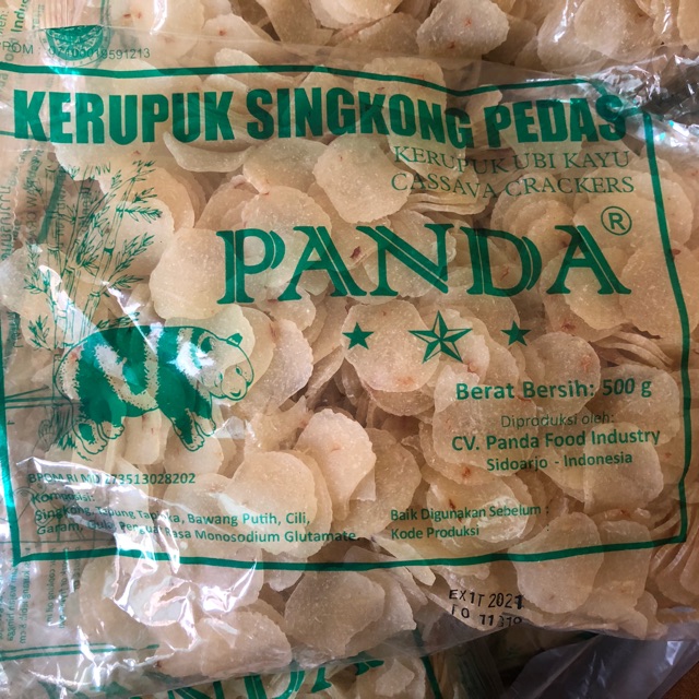 ข้าวเกรียบปูตราหมีแพนด้าครึ่งกิโล 50บาท