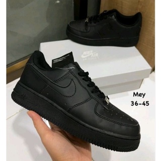 รองเท้าผ้าใบ Nike Air Force 1 รองเท้าไนกี้ ใส่ทำงานดำล้วน🔥