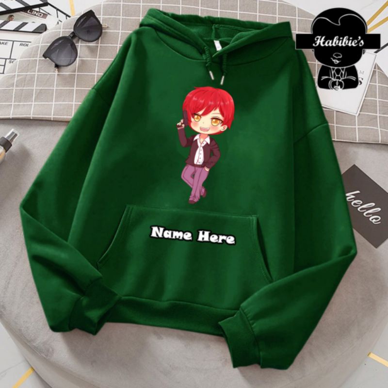 Chibi Karma Akabane ห้องเรียนสังหารอะนิเมะ 171 เสื้อแจ็คเก็ตมีฮู้ดสําหรับเด็กผู้ชาย - Habibies