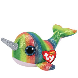 TY ตุ๊กตา ทีวาย Beanie Boos NORI - NARWHAL size medium