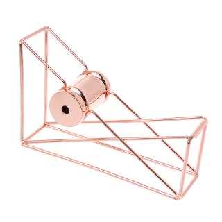 SEL♀ Rose Gold Hollow Tape Cutter Washi Storage Organizer Stationery Office Supplies