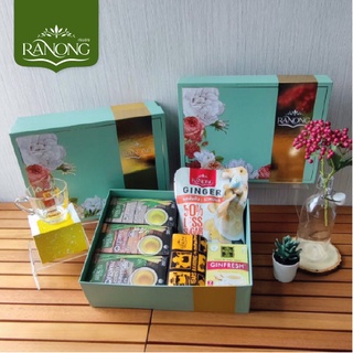 RANONG GIFT SET 🎁 HEALTHY SET - น้ำขิง ขิงผง ขิงชง น้ำขิงสำเร็จรูป ขิงผงสำเร็จรูป ชาออร์แกนิค ชาสมุนไพร ชาตะไคร้