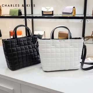 Charles &amp; Keith Quilted Tote bag (Sale แท้100%)