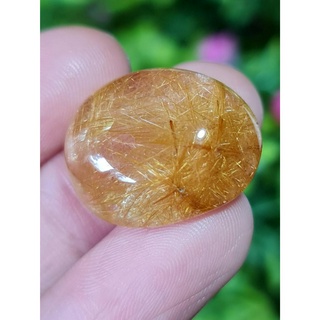 ไหมทอง ควอตซ์ Golden Rutilated Quartz 30.34 กะรัต Cts.