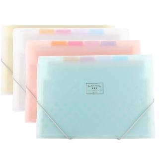 Frosted PP folder Expanding Wallet 8 layers inner Document organizer File folder A4 4 colors available Folder fog-like feeling