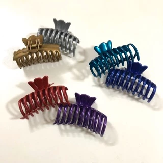 กิ๊บหนีบผม ลายซี่กลม No.32 (6 ชิ้น / แพค) Hair Claw Hair Clip