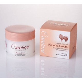 *ของแท้ ครีมรกแกะ Careline Placenta Cream with Collagen &amp; Vitamin E 100ml (ฝาสีชมพู)