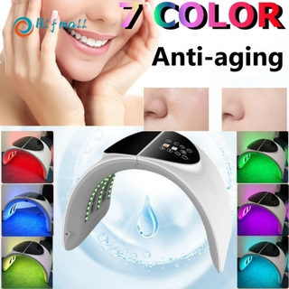 Hlfmall 7 Colors PDT LED Photon Therapy Facial Rejuvenation Foldable Skin Care Machine ASKV