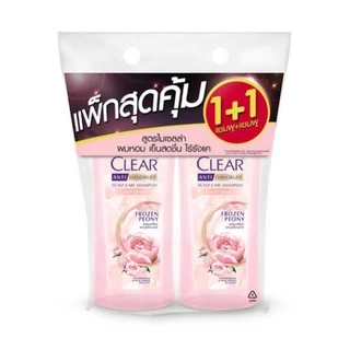 [1ขวด]/[แพ็คคู่] เคลียร์ปั้มแชมพูขจัดรังแค 350ml.(1+1)