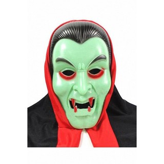 MOMMA หน้ากาก ผีดูดเลือด ท่าน เคาท์แดร๊คคูล่า + ผ้าคลุมไหล่ ( Halloween Dracula Mask )