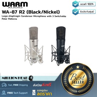 Warm Audio : WA-87 R2 (Black/Nickel) by Millionhead (ไมโครโฟนคอนเดนเซอร์สุดคลาสสิค เลือกรูปแบบการรับเสียงได้ 3 แบบ)