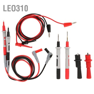 Leo310 P1308B Test Lead Kit Banana Plug to Hook Cable Probe Clip Set for Multimeter