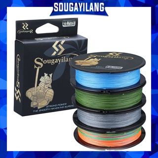 Sougayilang เส้นเอ็นตกปลา ชนิดสาย PE ถัก 4 เส้น รองรับน้ำหนัก 29.5-37.8 กก. ยาว 100 เมตร