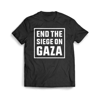 เสื้อผ้าผชเสื้อยืด ลาย End The Siege On Gaza 2S-5XL