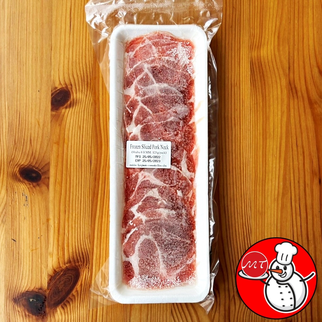หมูสไลด์ชาบูแช่แข็ง (สันคอหมูสไลด์,หมูสามชั้นสไลด์)