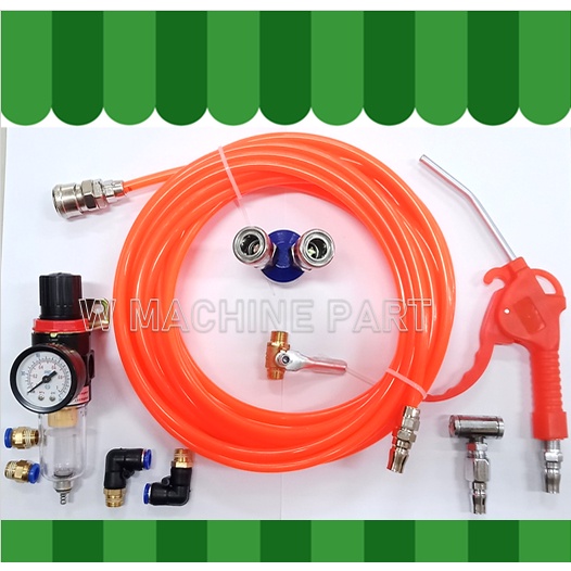 สายลม 10เมตร พร้อมหัวคอปร์เปอร์  สายลมสีส้ม