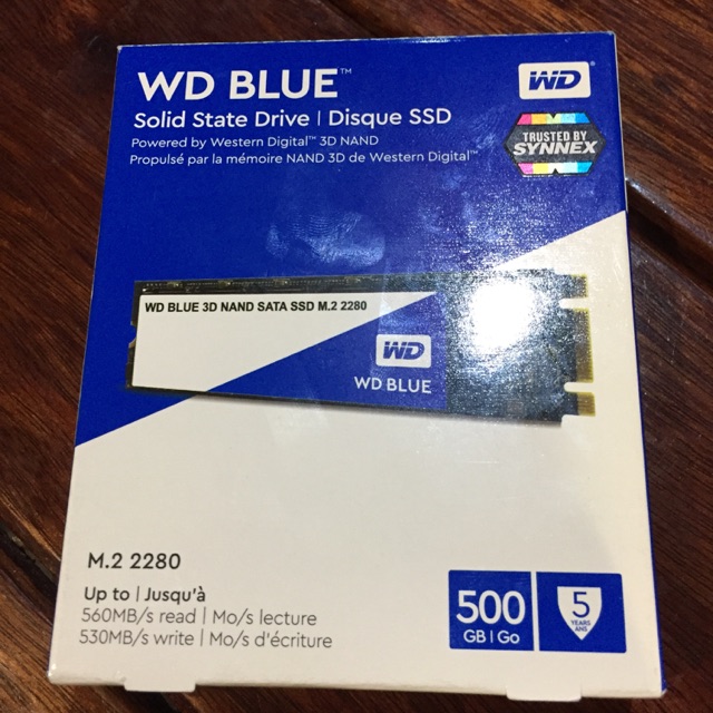 500 GB SSD (WD) WD BLUE M.2 2280 ประกันยาว 5 ปี มือสอง