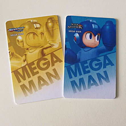 Amiibo card Megaman & Megaman Gold