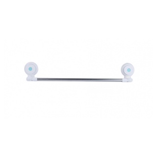 Primo ราวพาดผ้าพลาสติก แบบติดผนังสูญญากาศ รุ่น SM-1604   สีขาว