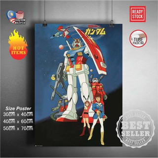 โปสเตอร์สติกเกอร์กันดั้ม 144 RX-78-2 RX78-2 RX78 2