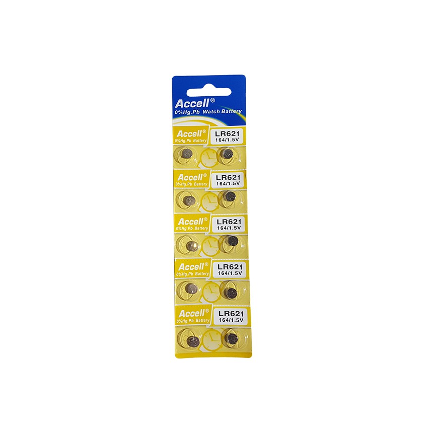 ถ่านกระดุม ถ่านนาฬิกา LR621 164/1.5V lr621 Accell Watch Battery ถ่านกลม นาฟิกา ถ่านกระดุม ถ่านนาฬิกา