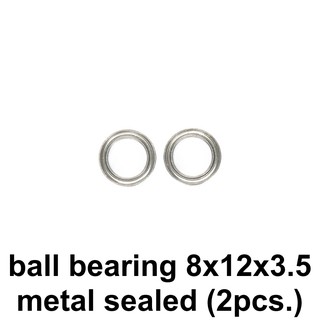 Ball bearing 8x12x3.5 metal sealed (2pcs.)