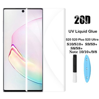 ฟิล์มกระจกนิรภัย 9H แบบเต็มจอ  สำหรับ Samsung Galaxy S20 S20+ Ultra S10 S10+ S9 S9+ S8 S8+ Note 10 10+ 9 8 Plus Lite