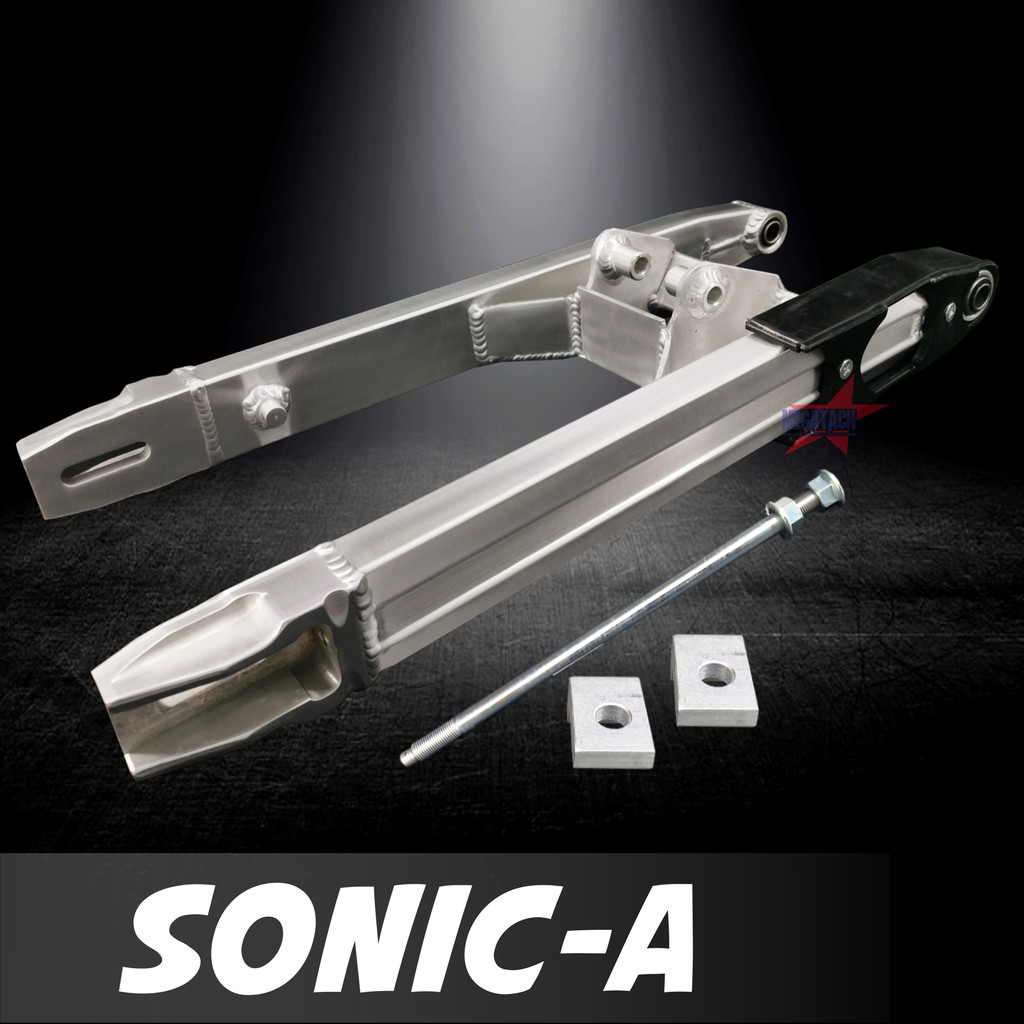 สวิงอาร์มวิบาก SONIC ทรงเอเชีย สวิงอาร์มโซนิค งานสวยๆ อาร์ม พร้อม บู้ช+หางปลา+ยางรองโซ่+แกน+น๊อต ครบ