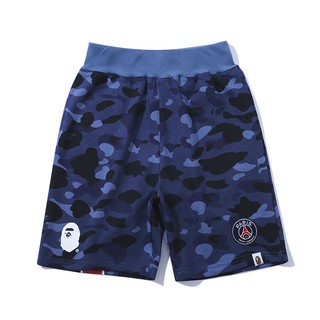 BAPE PSG camouflage ape head shorts sport