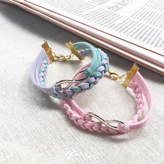 (พร้อมส่ง) Twintale🌸 เปียเชือกชามัวร์หนังเกาหลี สามารถเลือกสีเองได้