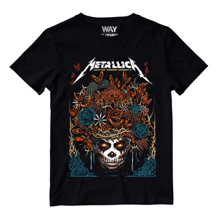 เสื้อยืด พิมพ์ลาย Metallica CULTURE IN THE WORLD BAND