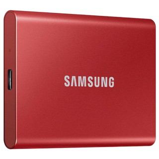 Samsung SSD T7 Portable 2TB (Red) ฮาร์ดดิสก์ เอสเอสดีพกพา (MU-PC2T0R/WW)