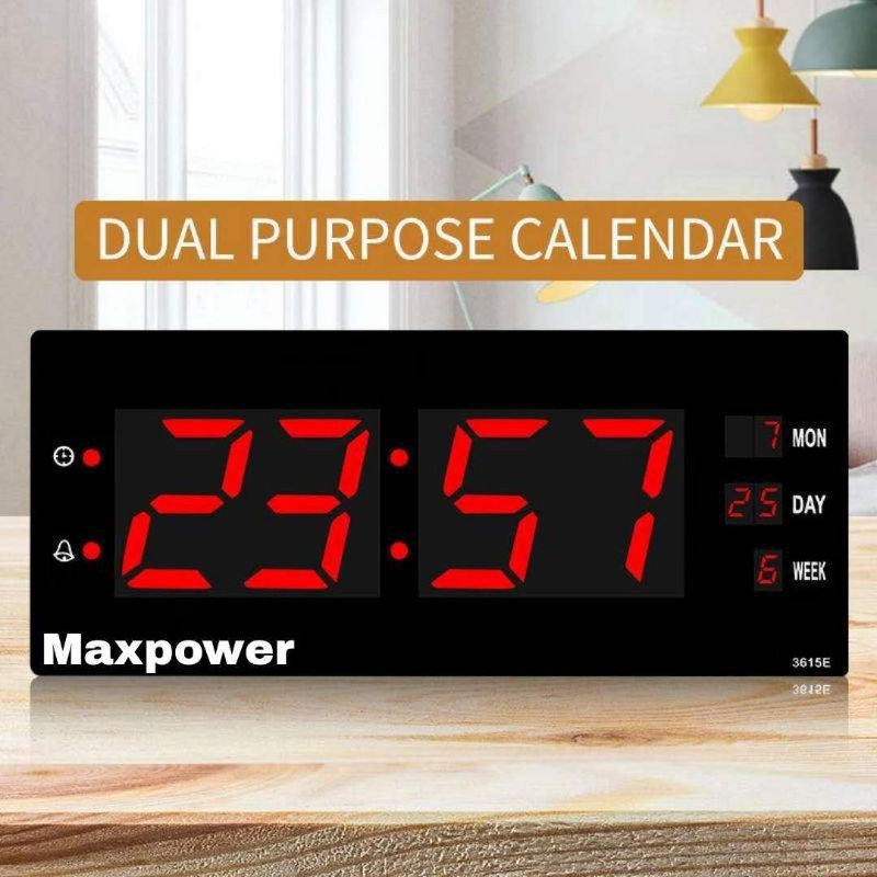 นาฬิกาดิจิตอล JH3615E ตัวเลขใหญ่ 36X15X3CM.