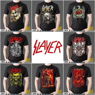 Slayer เสื้อยืดลําลอง ผ้าฝ้าย 100% แขนสั้น พิมพ์ลาย BAJU UNISEX สีดํา พลัสไซซ์ XS-XXXL ของขวัญวันเกิด สําหรับผู้ชาย