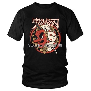 เสื้อคนอ้วน เสื้อยืดปีศาจนักฆ่า Mannen Mode เสื้อยืด Korte Mouw Katoen Demon Slayer Kimetsu Geen Yaiba Tshirt Koele อะนิ