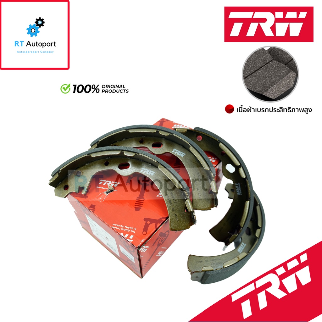 TRW ผ้าดรัมเบรคหลัง Nissan BigM TD Frontier BDI BD25 BD27 2wd ปี90-01 / ผ้าเบรค ผ้าเบรค / GS8512