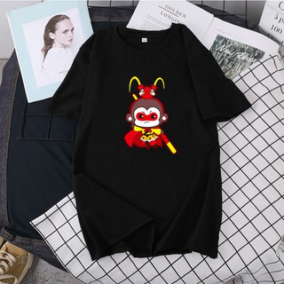 BK-352-SHORTเสื้อยืดแขนสั้นพร้อมส่ง 8สี สกรีนลายการ์ตุน ผ้ายืดเด้งใส่สบาย ใส่ได้ทั้งหญิงและชาย *S-3XL  ส่งในไทย**