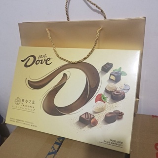 เมล็ดทานตะวัน✿✲กล่องของขวัญ Dove Chocolate 280g สำหรับแฟน ของขวัญวันวาเลนไทน์ New Unit Group Welfare Gift Bag