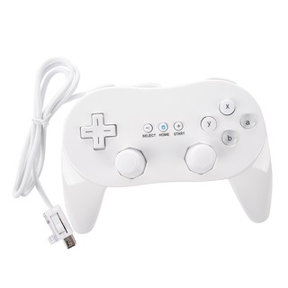 จอยเกมส์คลาสสิกสำหรับ Nintendo Wii สีขาว