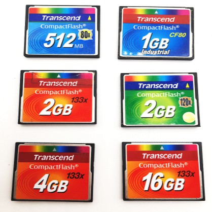 Transcend CompactFlash CF Card การ์ดหน่วยความจํา 512MB/ 1GB/ 2GB/4GB หน่วยความจําอุตสาหกรรมกล้อง Slr