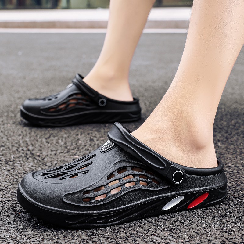 พร้อมส่ง รองเท้าแตะลําลอง น้ําหนักเบา ระบายอากาศ กันลื่น ขนาดใหญ่ สําหรับผู้ชาย 46 47 48 49 ซม.