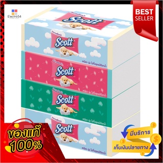 สก๊อตต์กระดาษเช็ดหน้า 120 แผ่น แพค 4SCOTT FACIAL SOFT BOX 120 SHEETS PACK 4