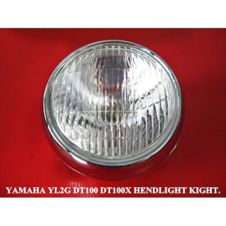 YAMAHA YL2G DT100 DT100X HEADLIGHT HEADLAMP "CHROME" // ไฟหน้า กะโหลกเหล็ก ชุบโครเมี่ยม สินค้าคุณภาพดี