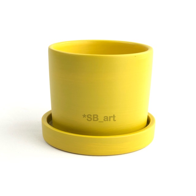 กระถางดินเผา สำหรับปลูกแคคตัสหรือไม้ประดับ สไตล์โมเดิร์น NPK กระบอกสี - รูปที่ 7