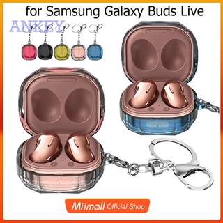 Samsung Galaxy Buds Live / Buds Pro / Buds 2 Case Diamonds Carrying Case Hard Protective Cover Skin with Keychain for Samsung Galaxy Buds Live 2020
