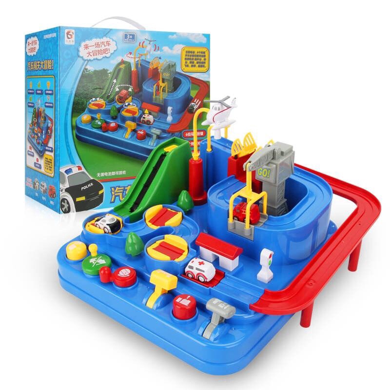 ⚡ COD ⚡ Puzzle Toy Rail Car Adventure Vehicle Models Child Manual Playsets Assembling Tracks