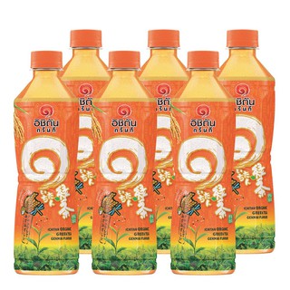 อิชิตัน น้ำชาเขียว ผสมจมูกข้าวญี่ปุ่น บรรจุ 420ml ยกแพ็ค 6ขวด ICHITAN GENMAI GREEN TEA