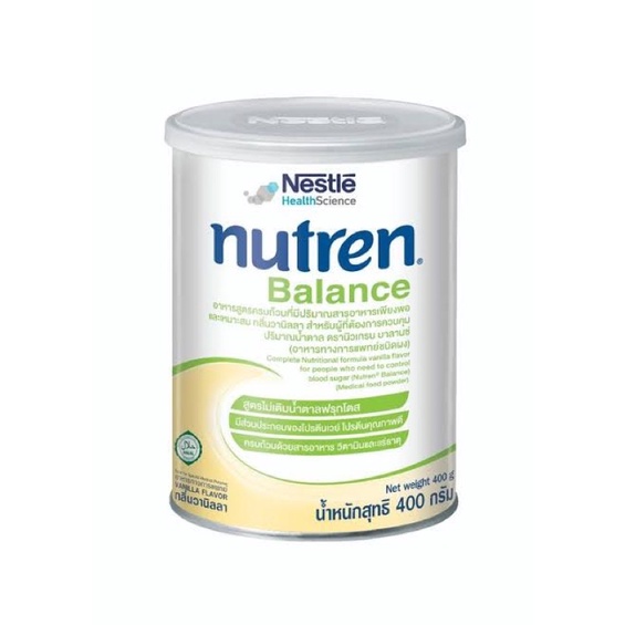 Nestle Nutren Balance (สำหรับผู้ป่วยเบาหวาน) ชนิดผง 400 กรัม