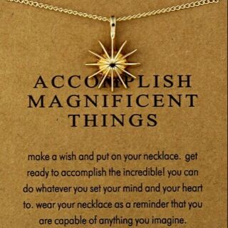 สร้อยคอนำโชค 🌟Accomplish Magnificent Things🌟